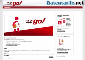 Mein n-tv go! Kundenbereich Login