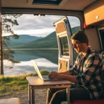 Reiseblogger erstellt Website